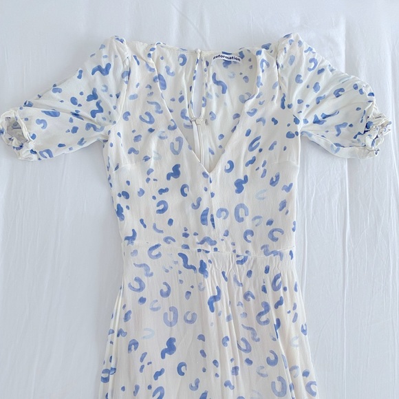 Reformation Nantes dress in March leopard size 2 - Picture 4 of 5